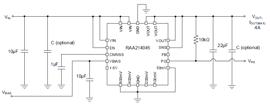 RAA214045 - Ultra-Low Dropout, Low VIN, Ultra-Low Noise